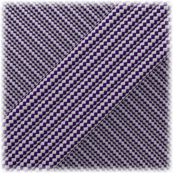 Paracord 550 ø4mm Purple Silver Stripes
