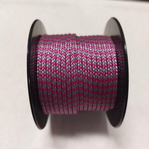 Swiss Made Paracord Pink-Silber